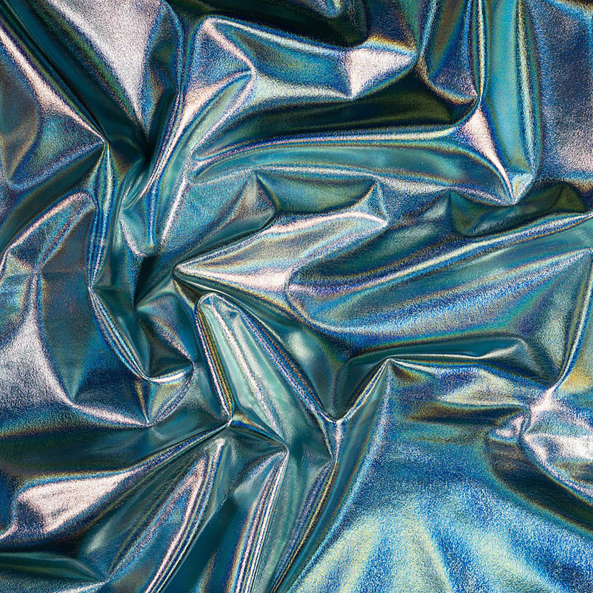 Cosplay by Yaya Han Light Blue Oil Slick 4-Way Stretch Jersey Fabric